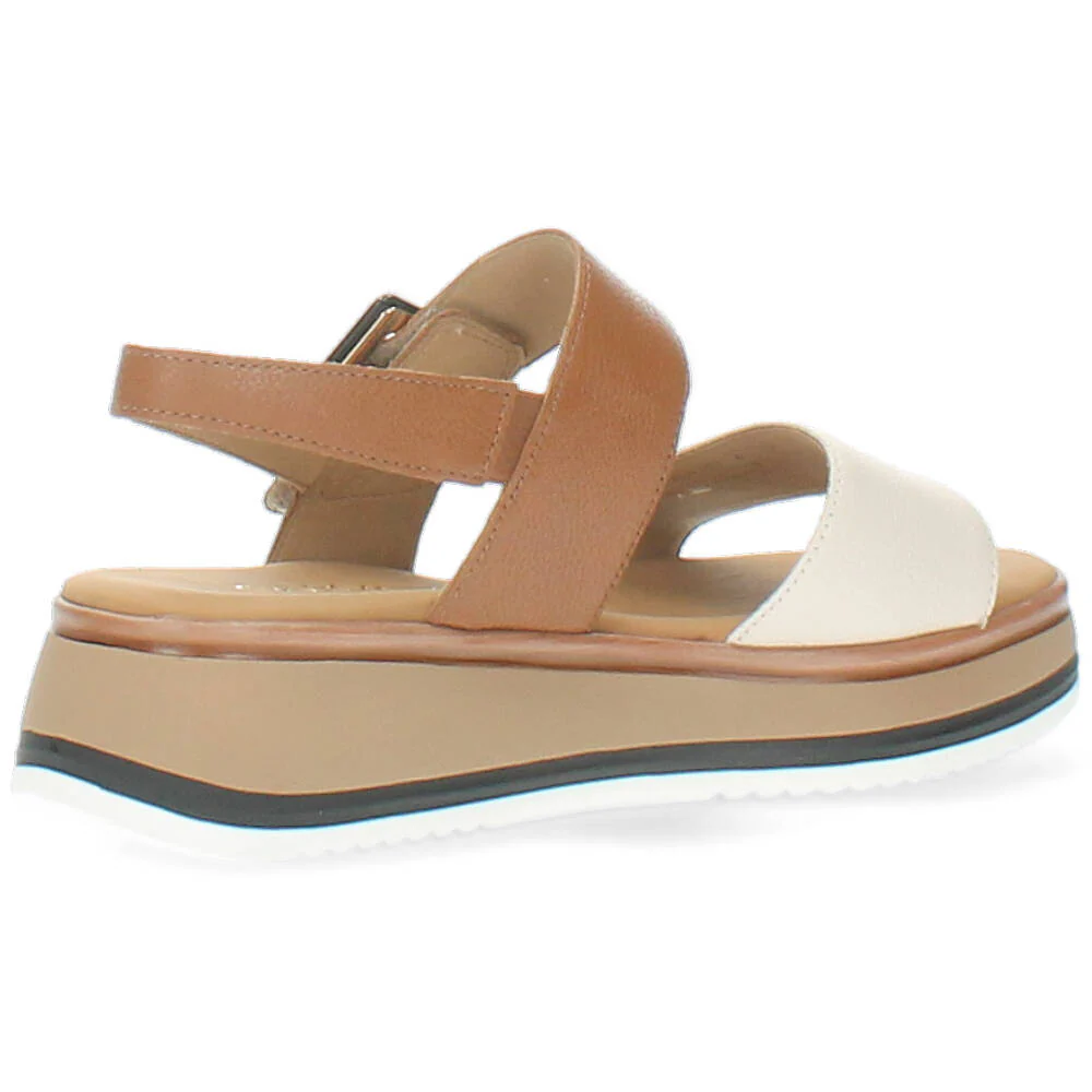 beige/cognac sandaal - Image 3