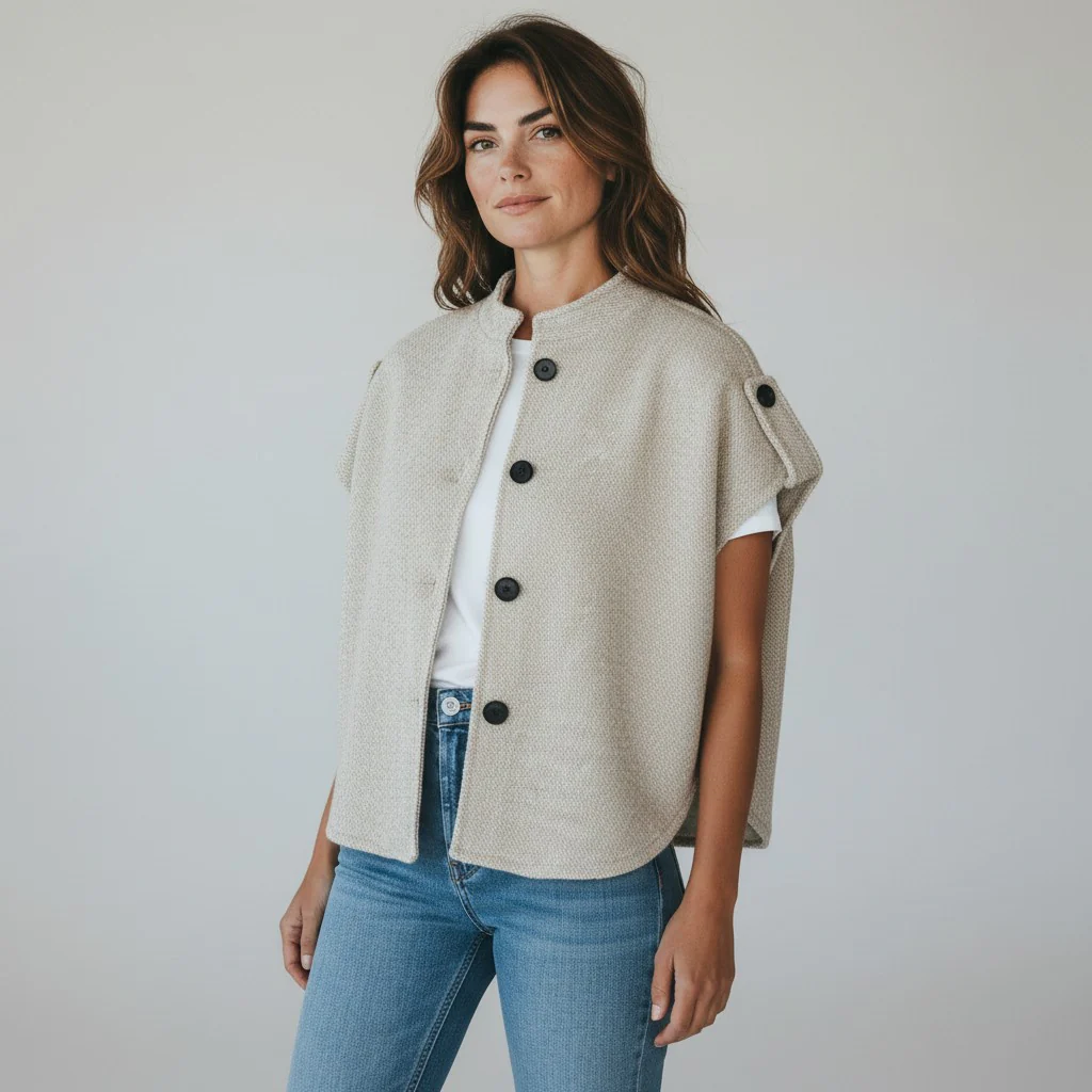 beige gilet