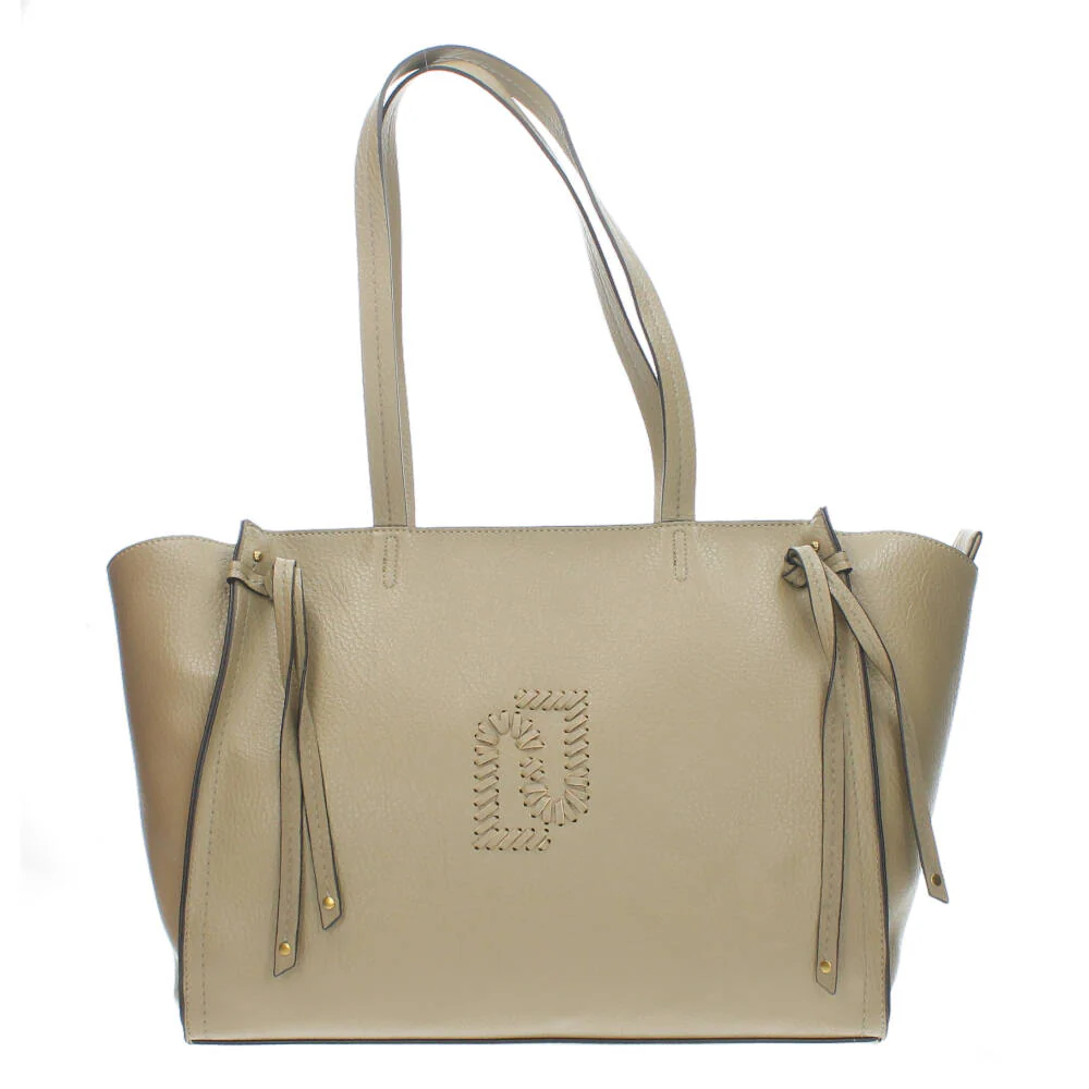 beige handtas