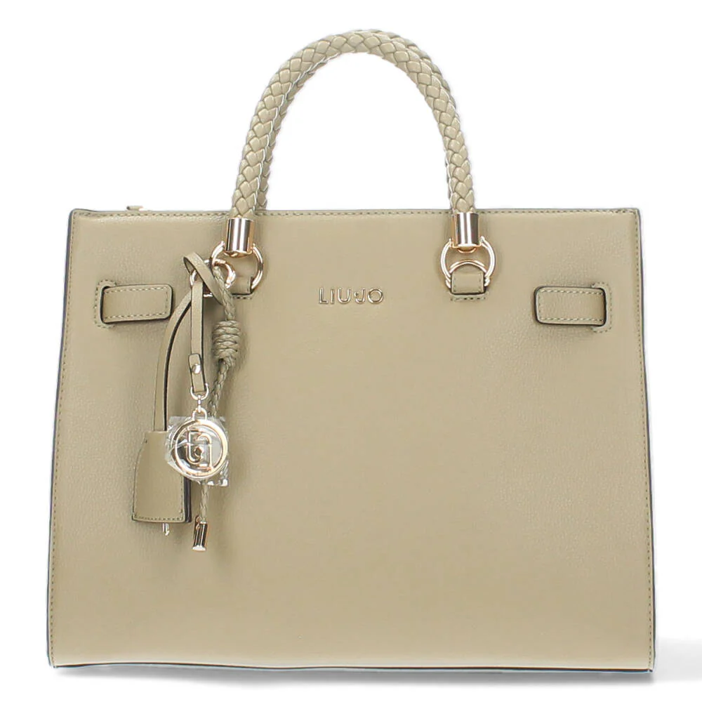 beige handtas