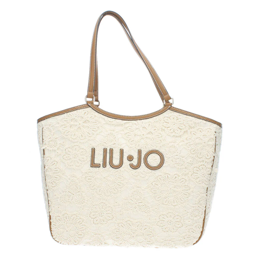 beige handtas