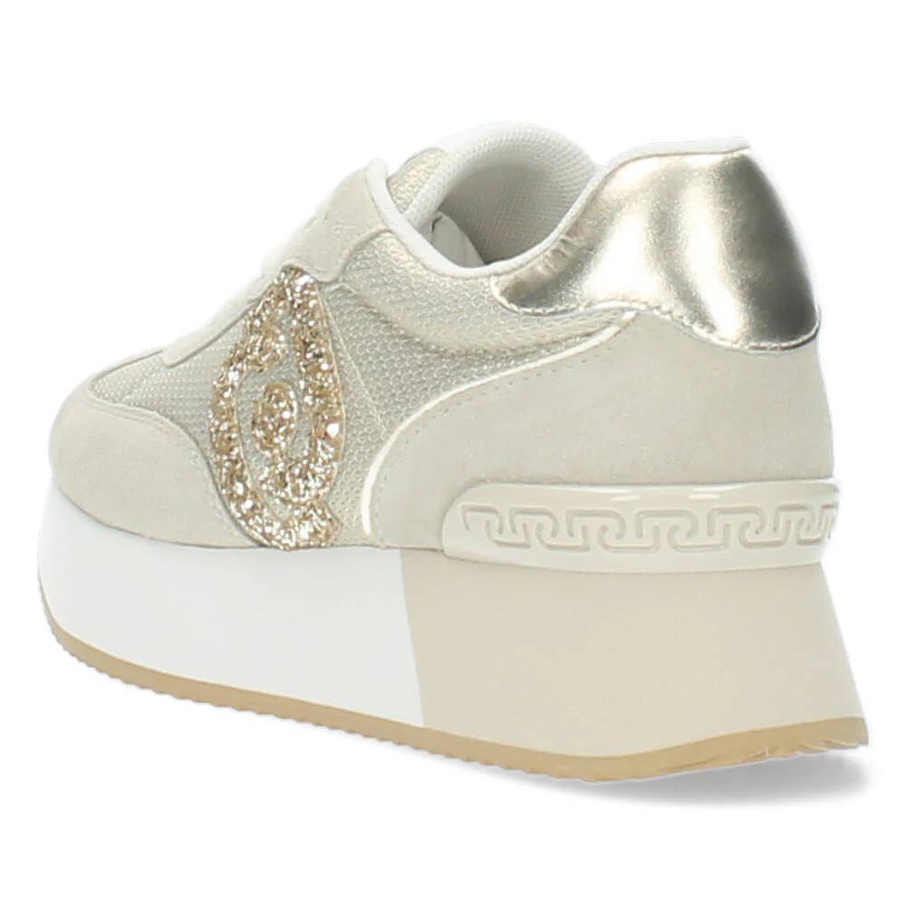 Beige plateau sneakers - Image 2