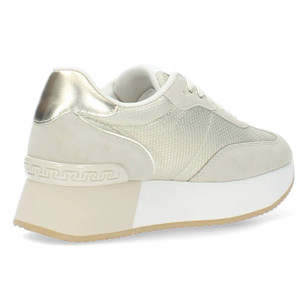 Beige plateau sneakers - Image 3
