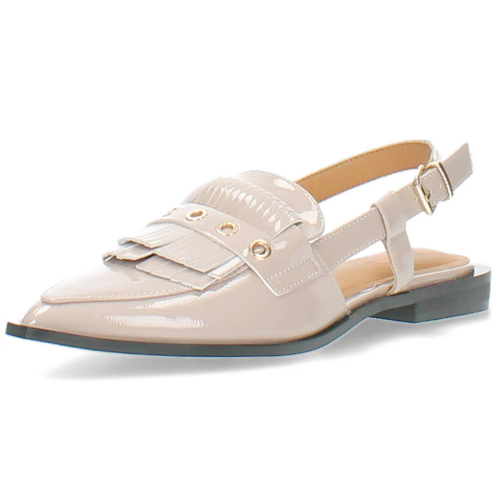 beige slingback