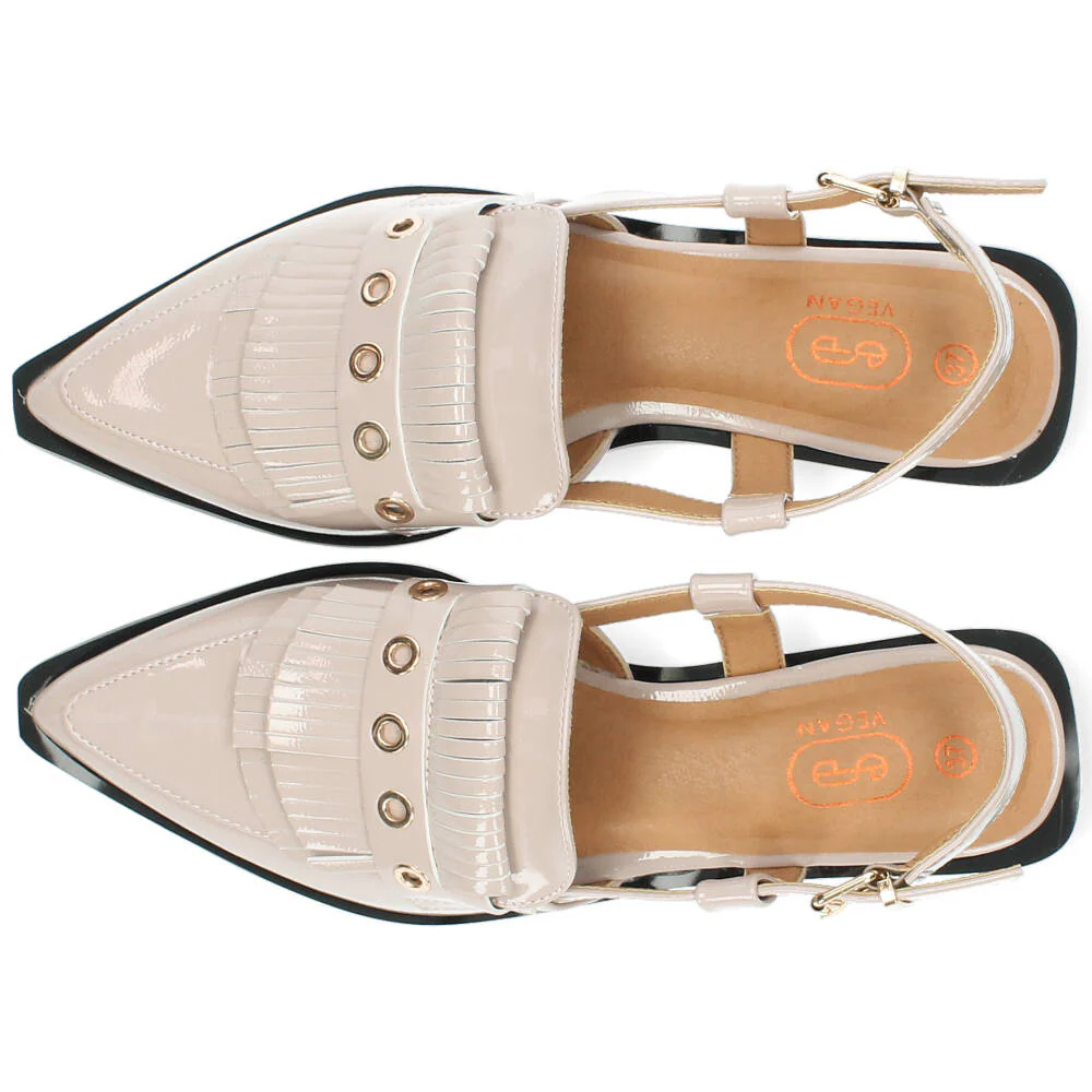 beige slingback - Image 3