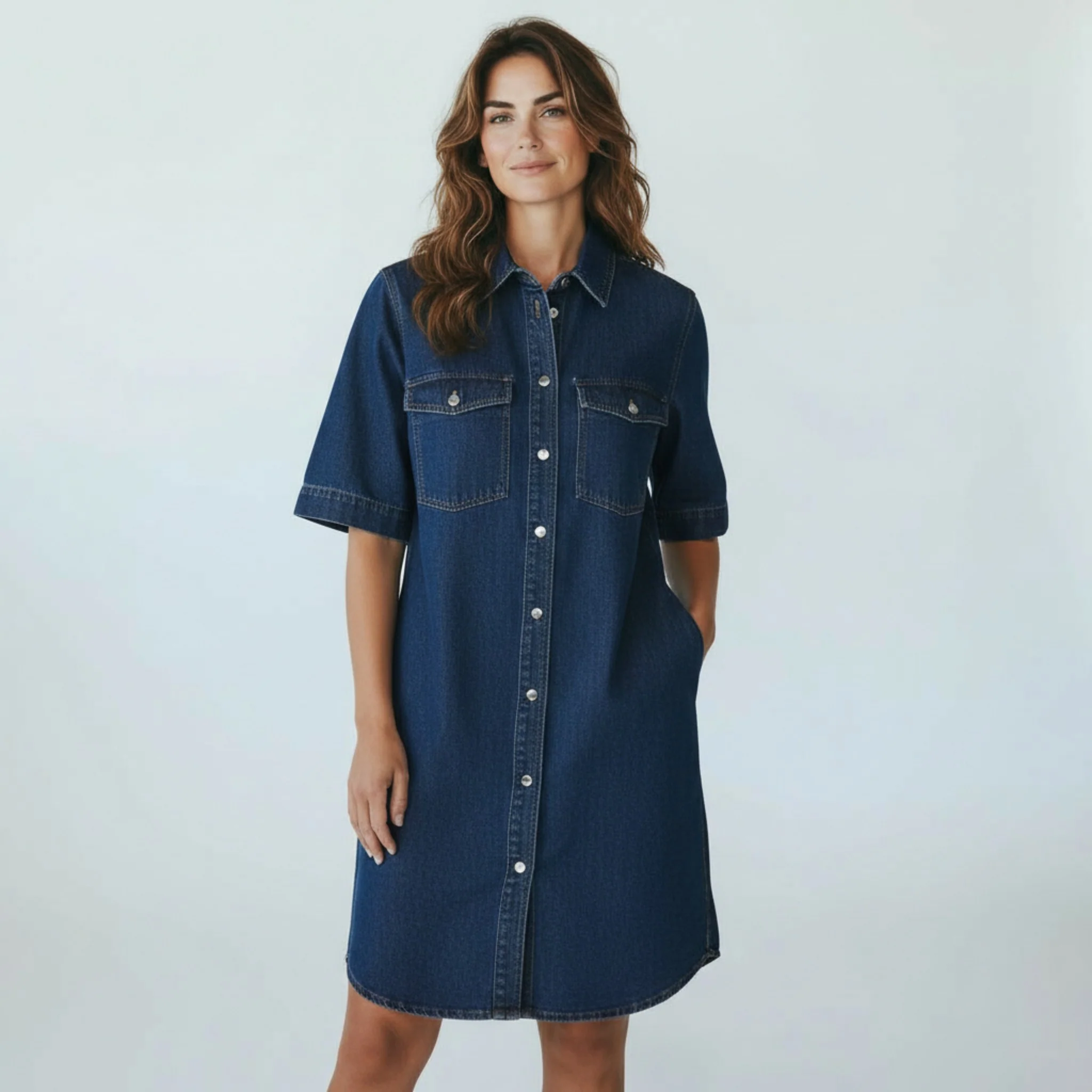 blauw jeanskleed