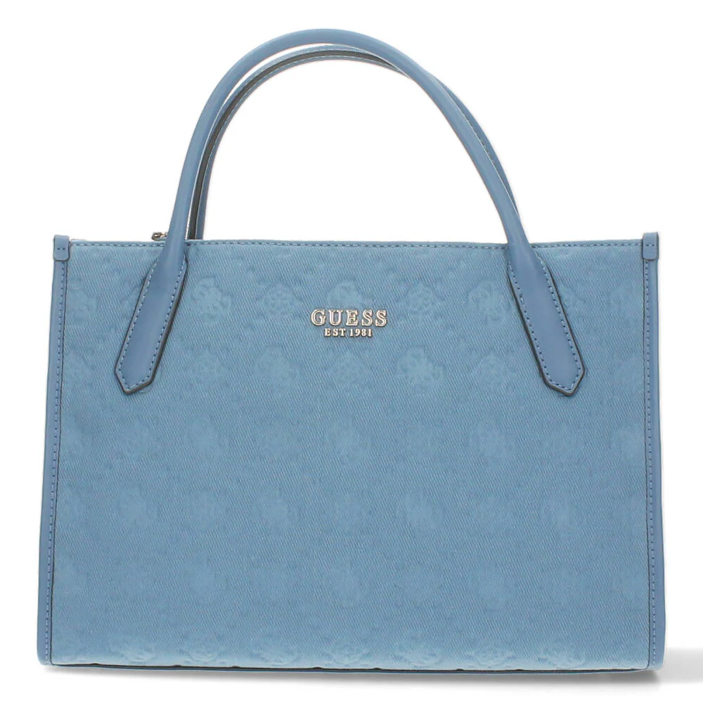 blauwe handtas