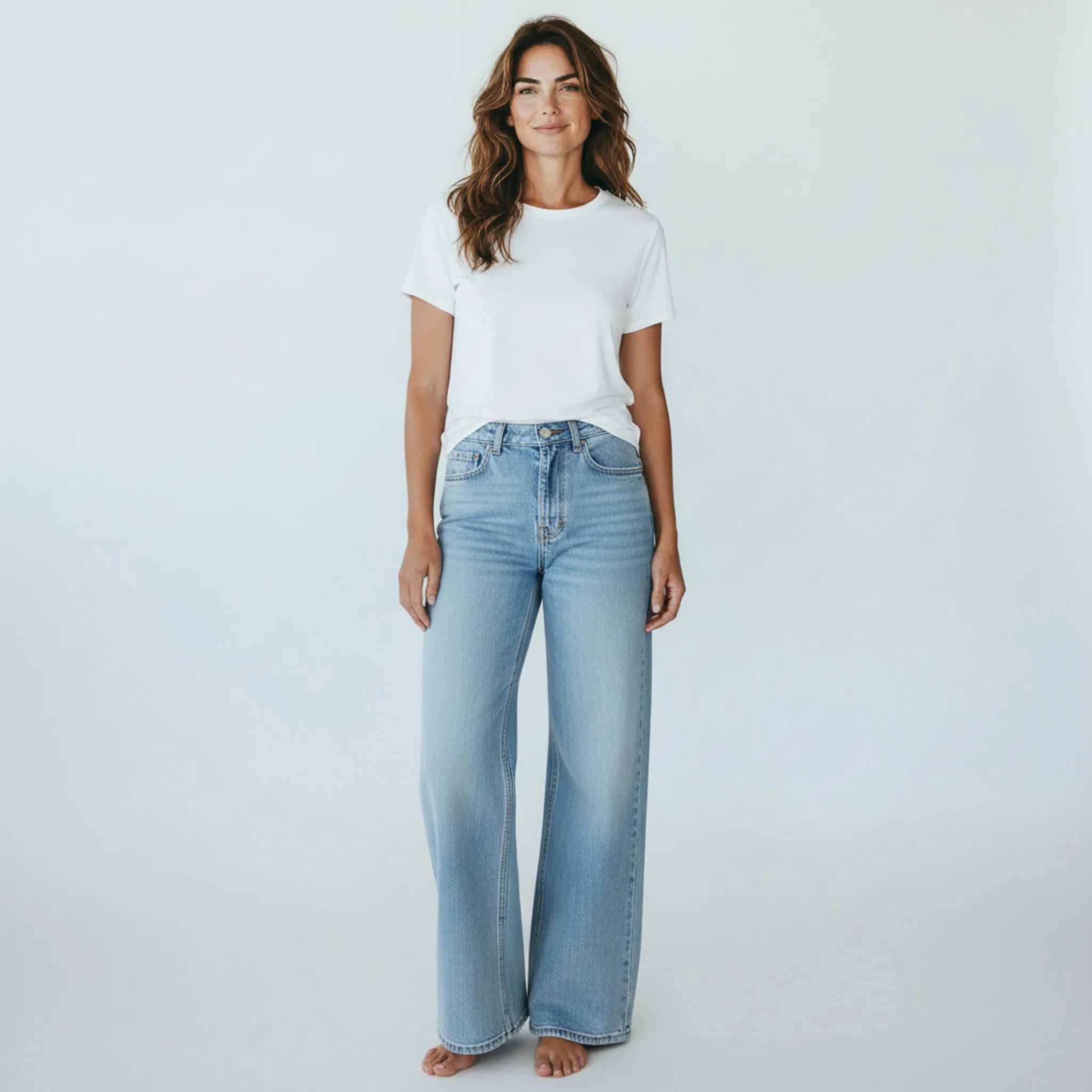 blauwe jeansbroek