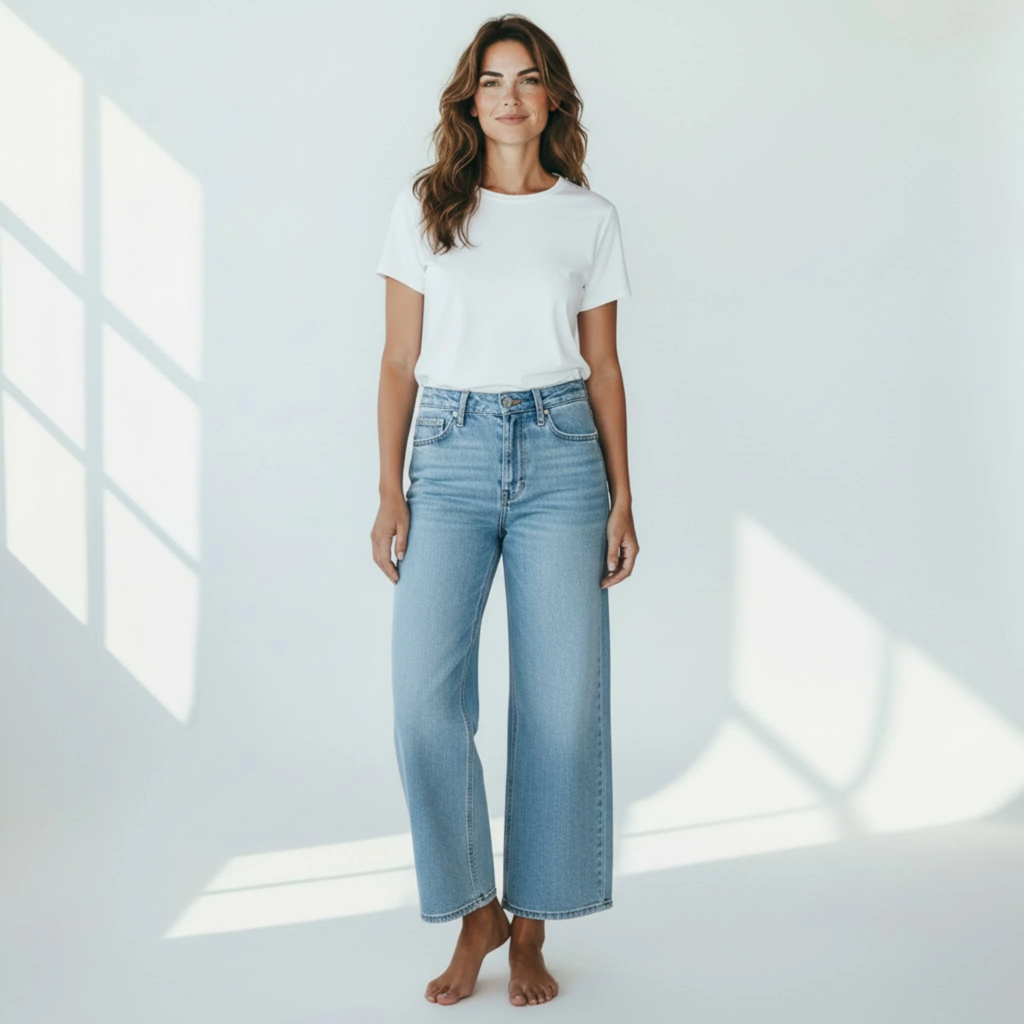 blauwe jeansbroek