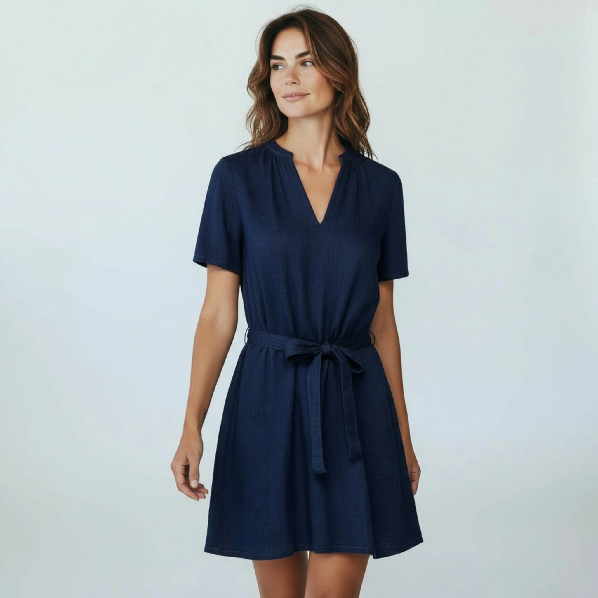 blauwe kleedje
