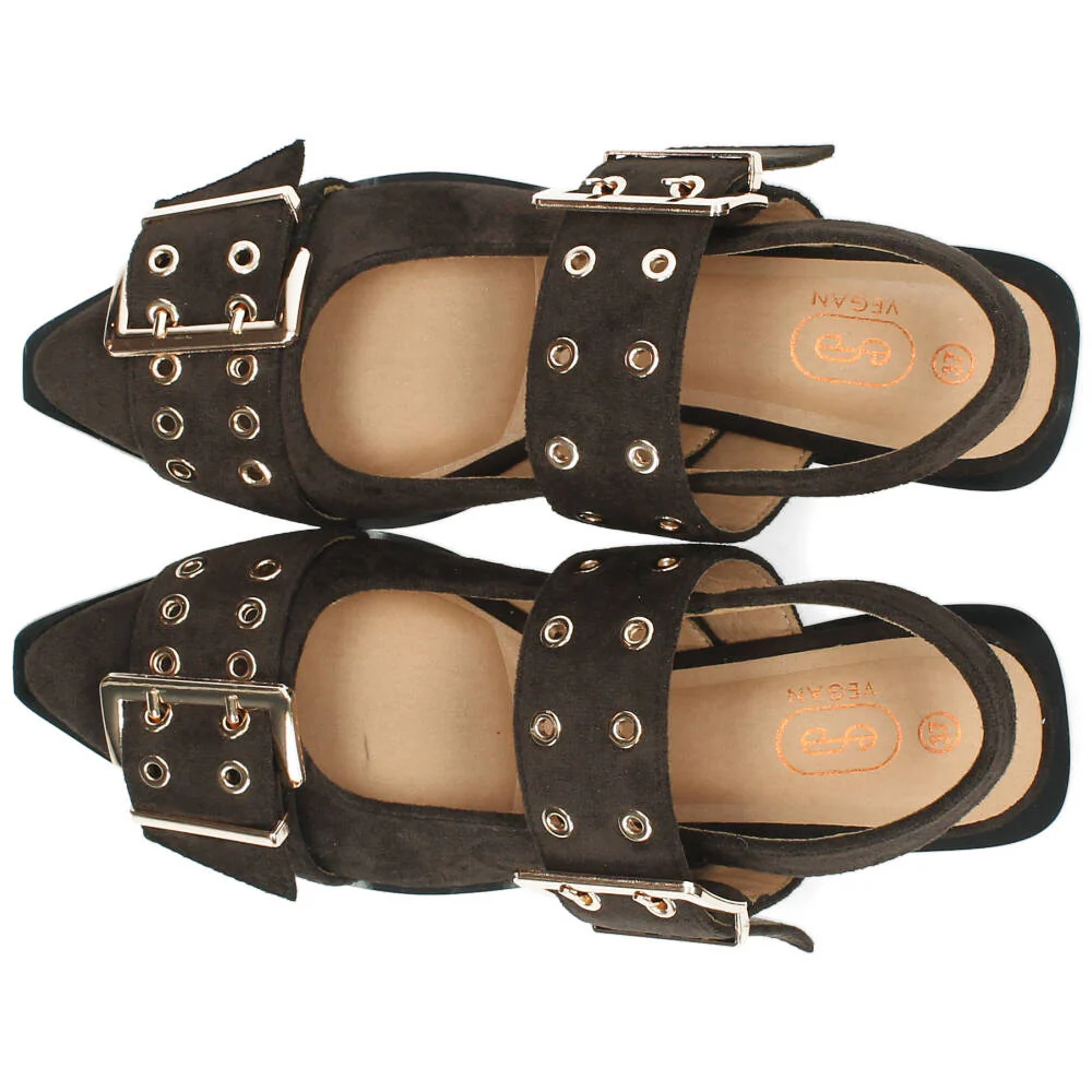 bruine slingback - Image 4