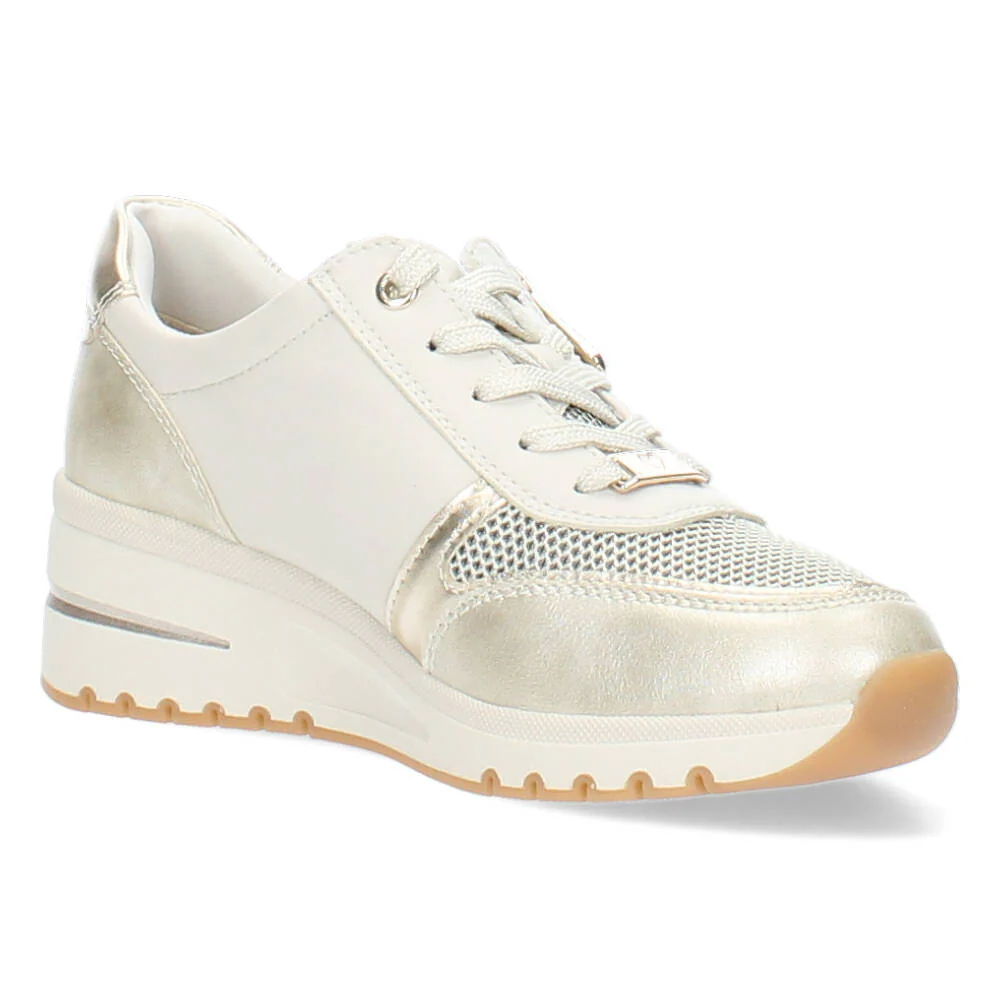 Crème kleurige sneakers - Image 4