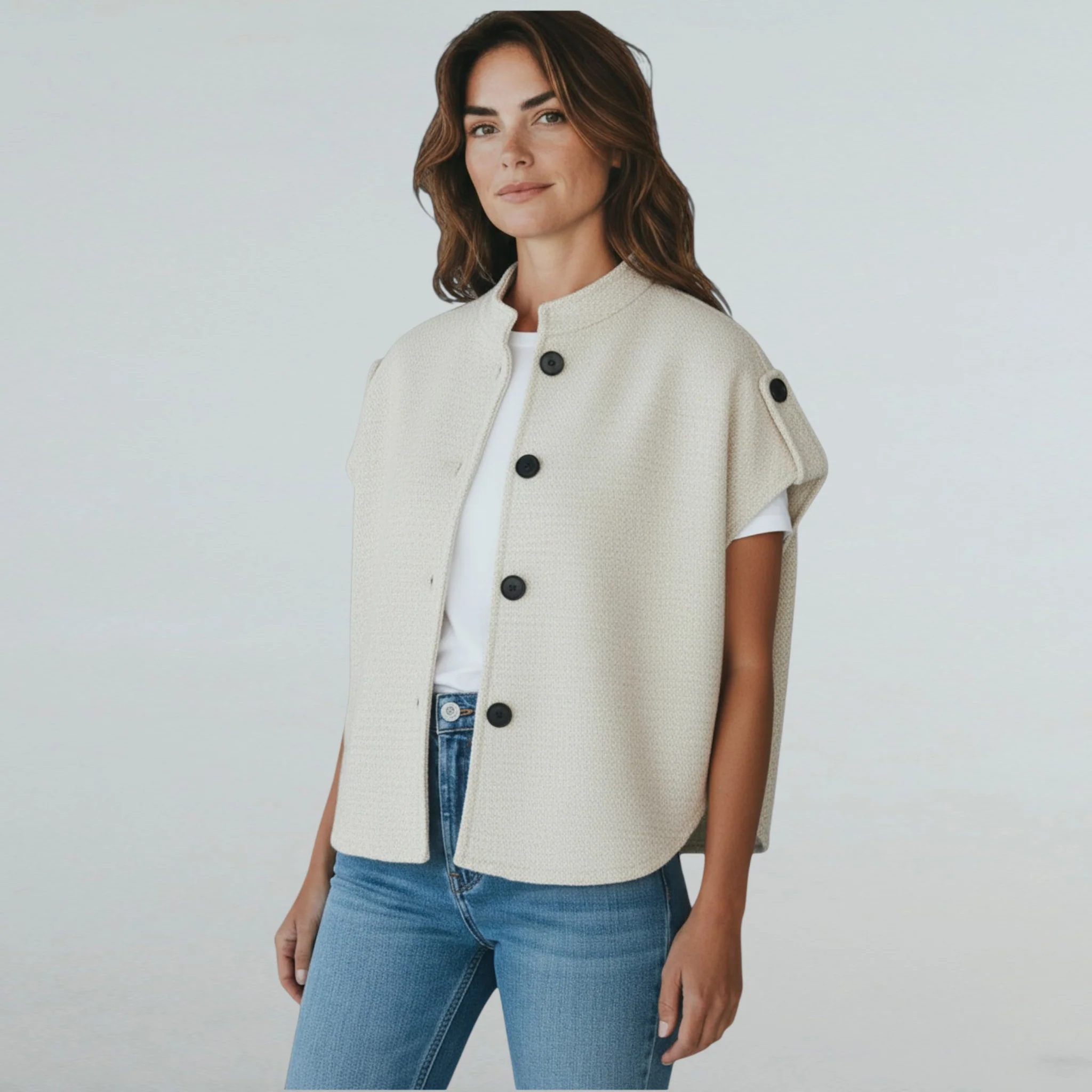 ecru gilet
