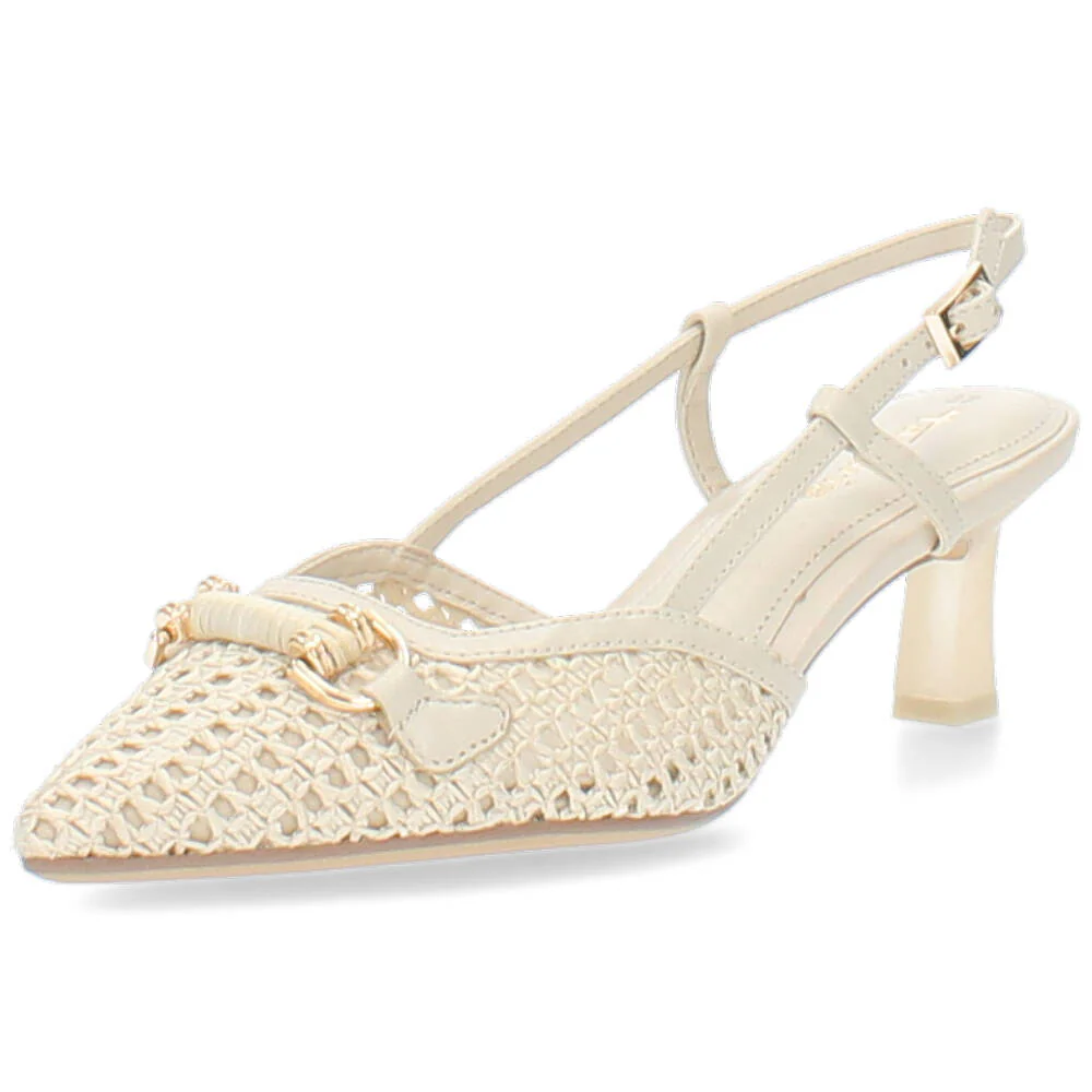 ecru slingback