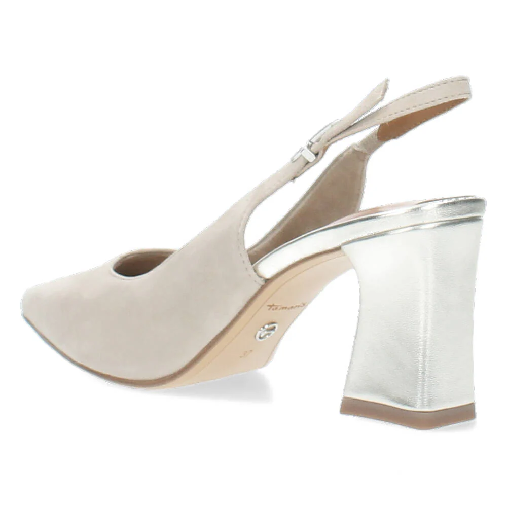Grijs/beige slingbacks - Image 2