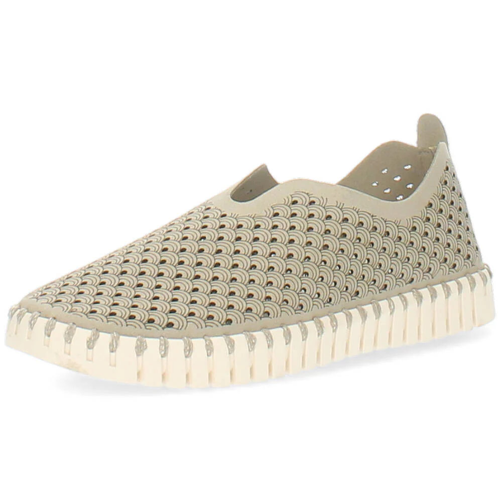 grijze slip-on