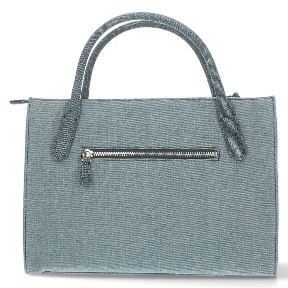 jeanskleurige handtas - Image 2