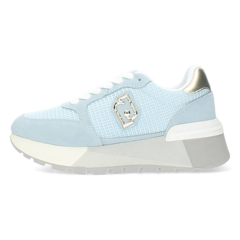 Lichtblauwe plateau sneakers - Image 5