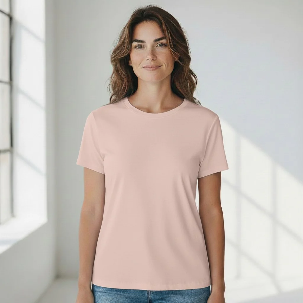 lichtroze t-shirt