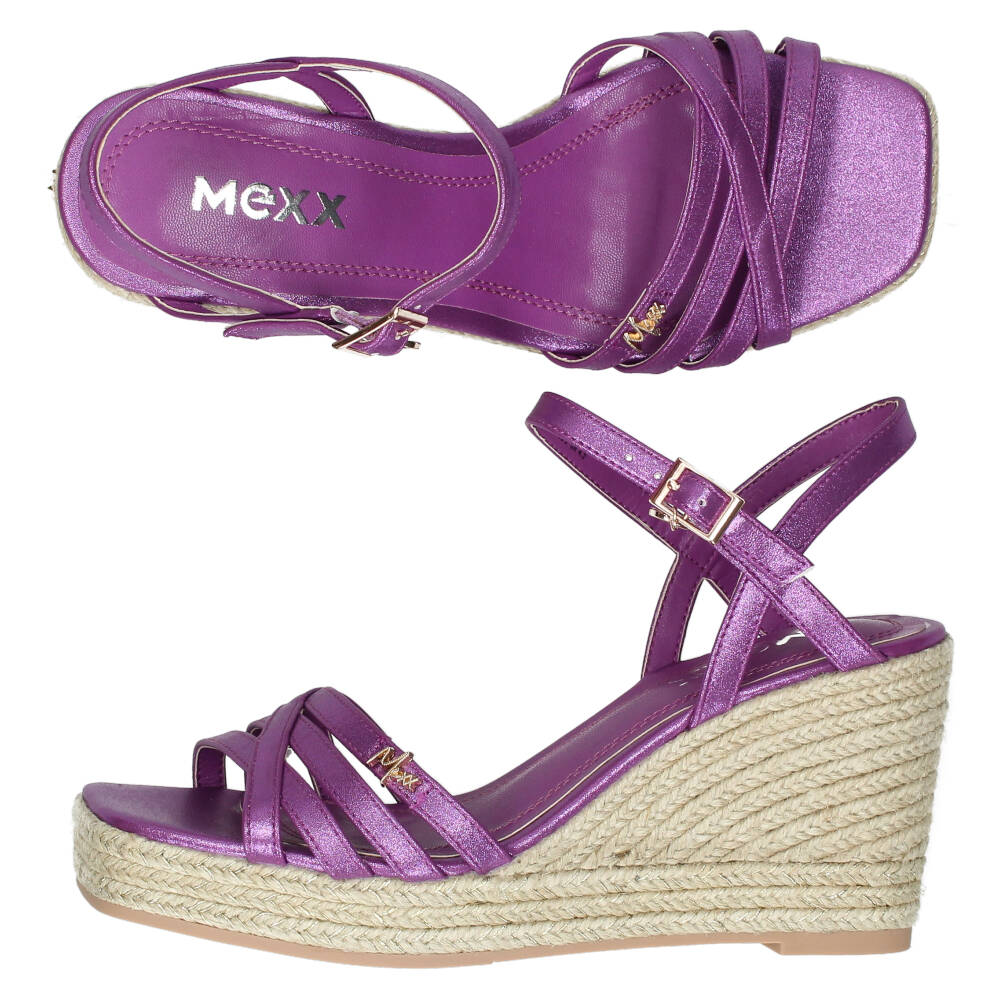 Metallic paarse sandalen - Image 6