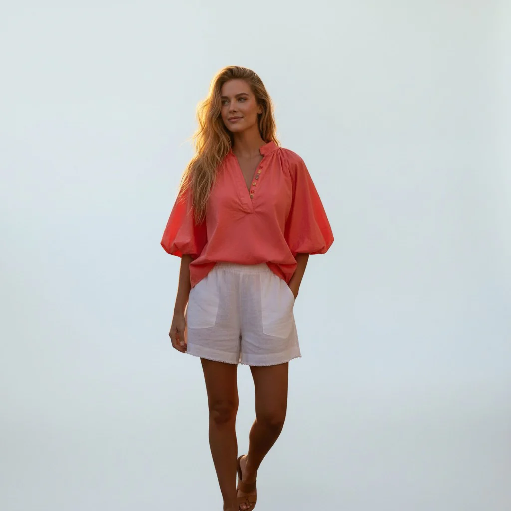 oranje blouse