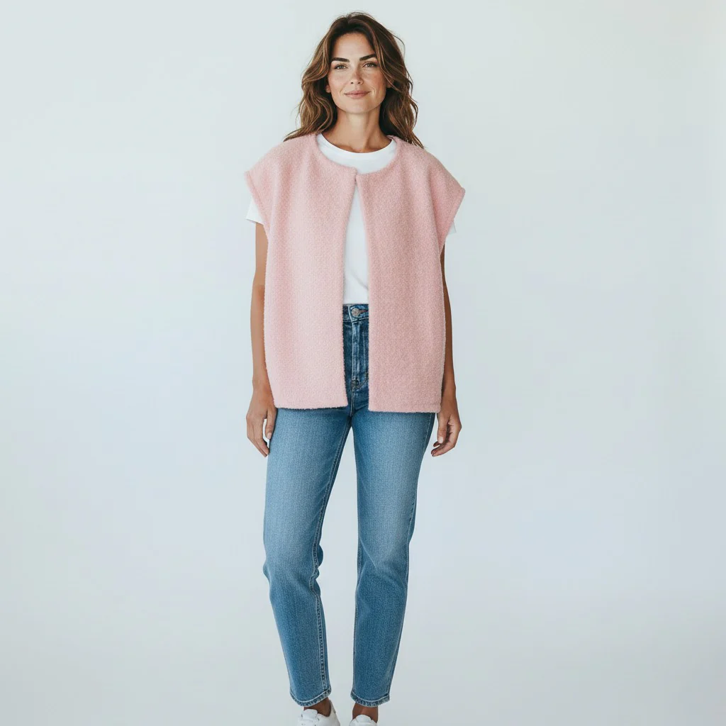 roze gilet