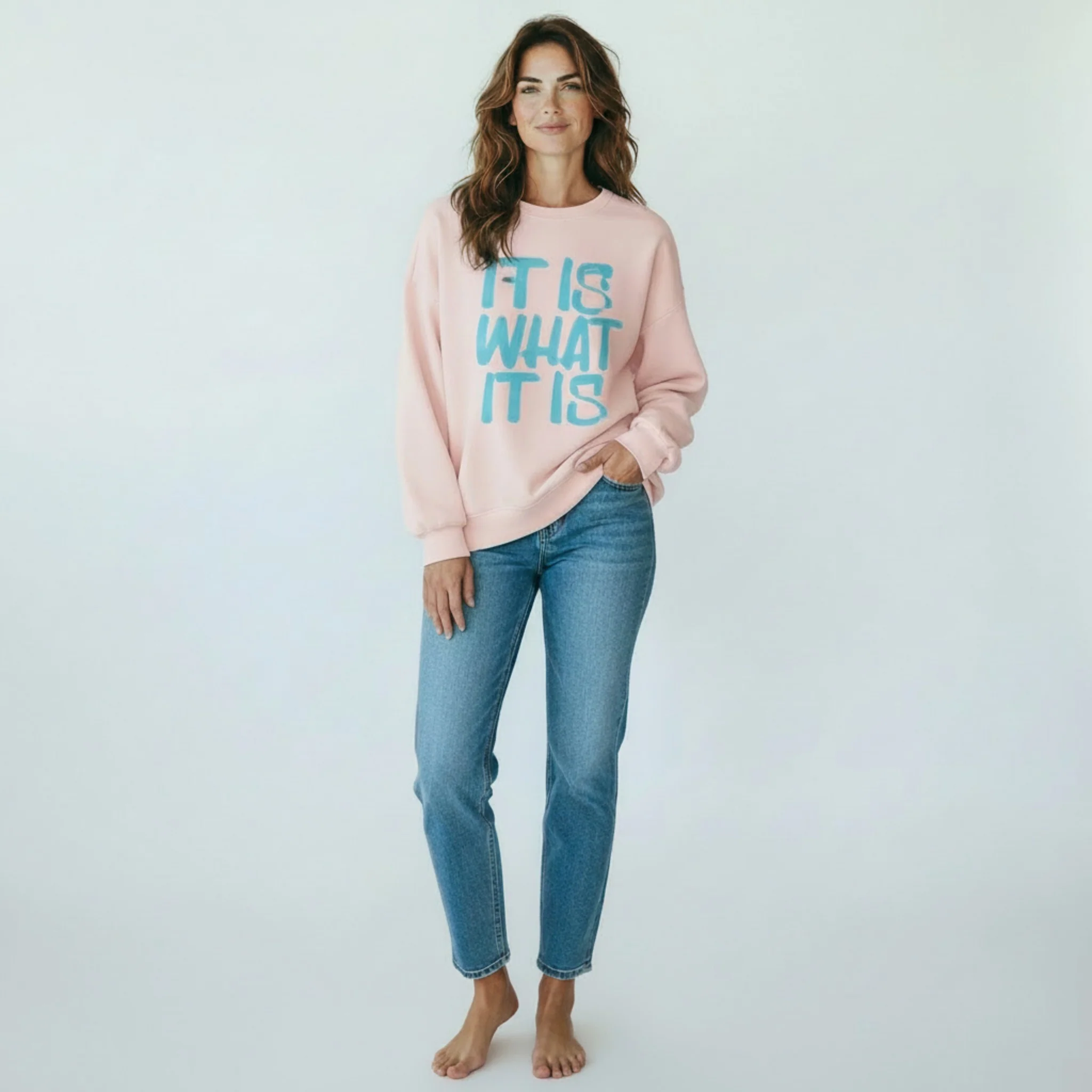 roze trui