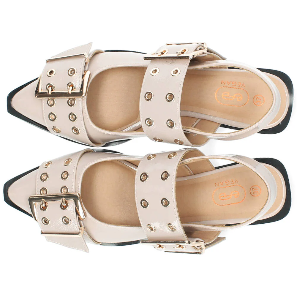 taupe slingback - Image 4