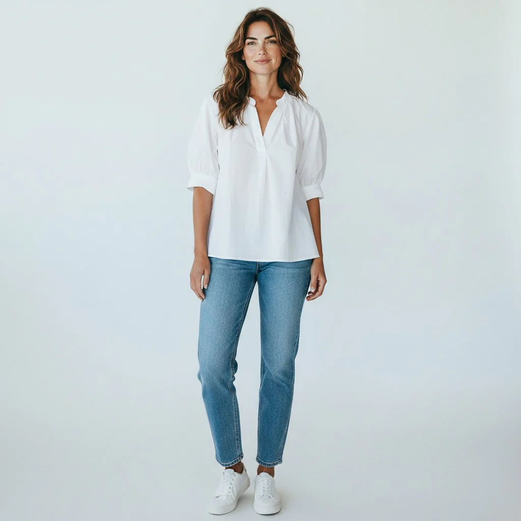witte blouse