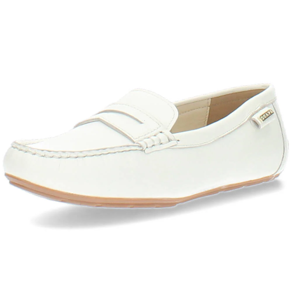 witte mocassin