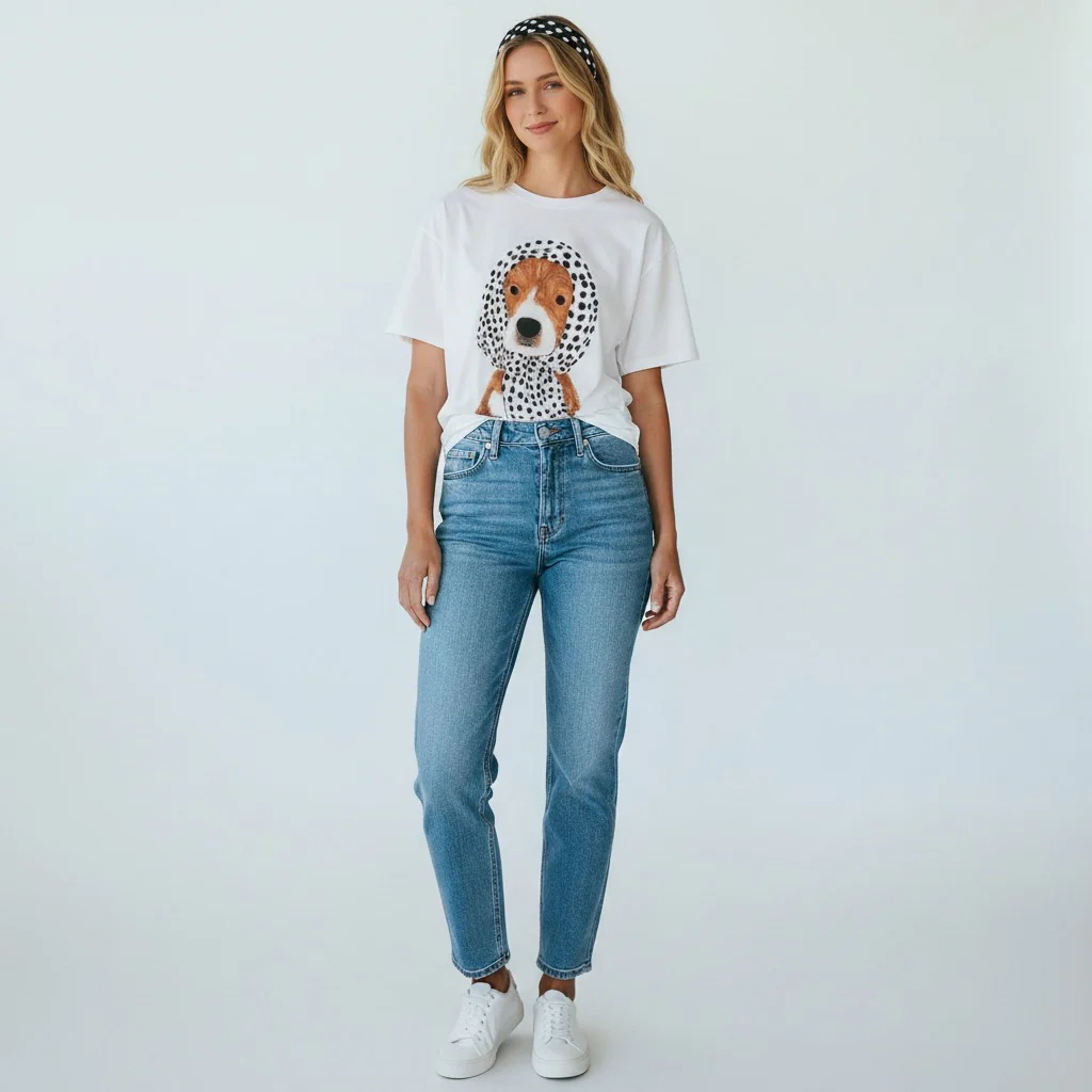 witte t-shirt