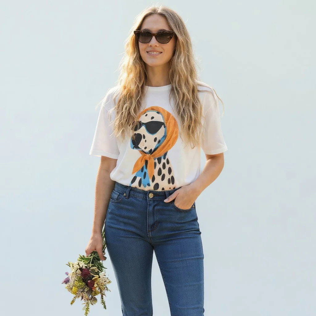witte t-shirt