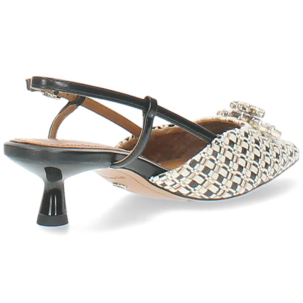 zwarte/beige slingback - Image 3