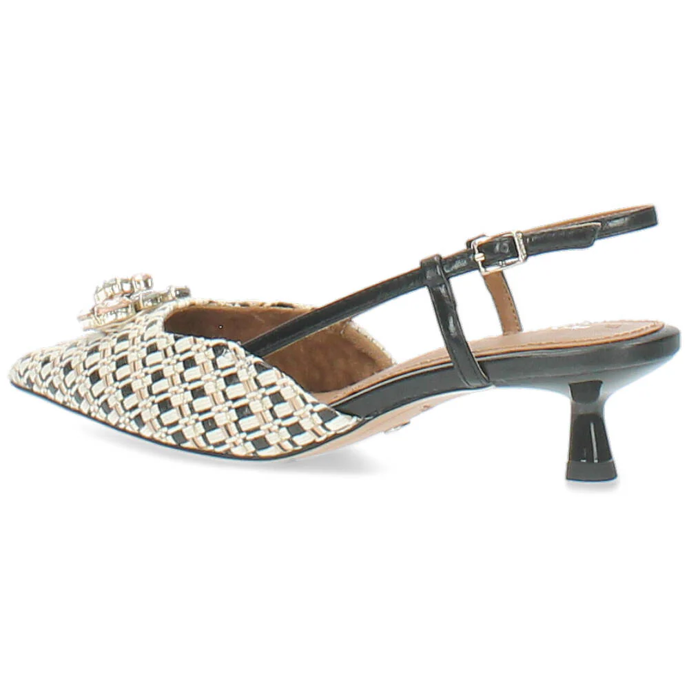 zwarte/beige slingback - Image 4