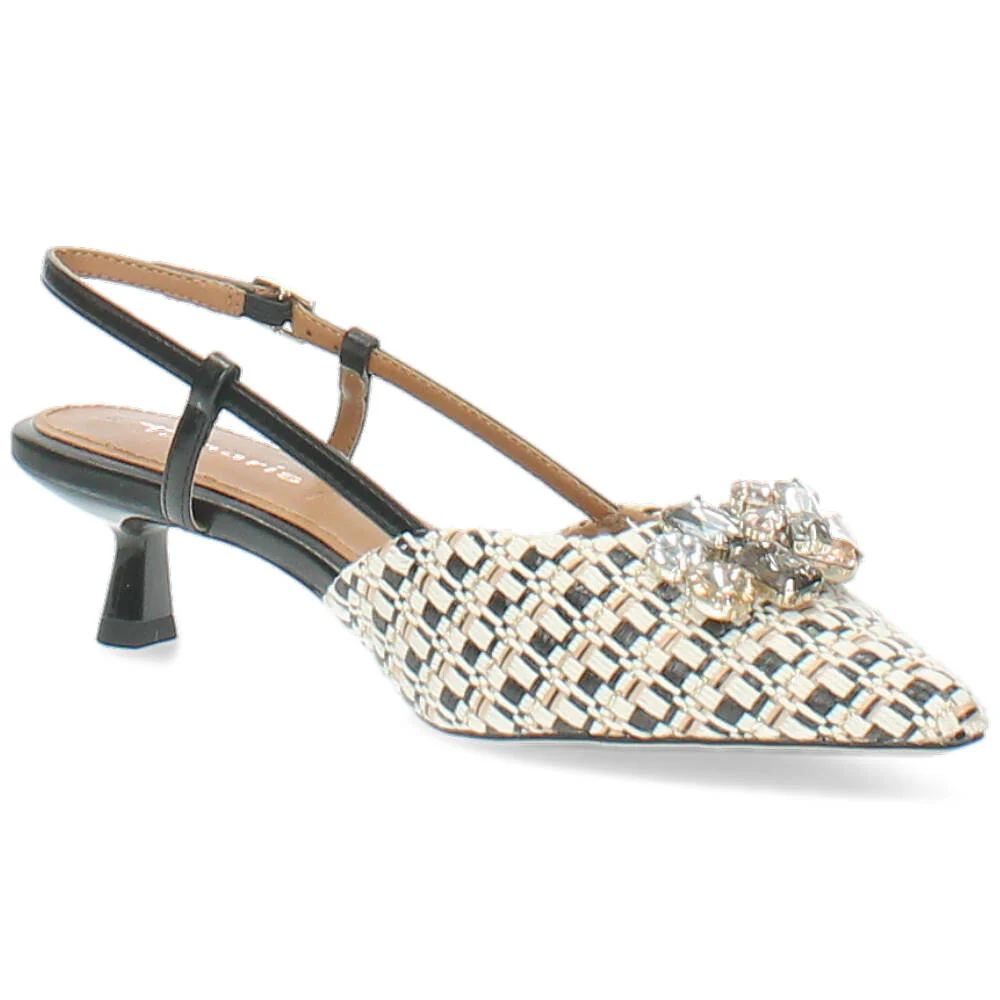 zwarte/beige slingback - Image 5