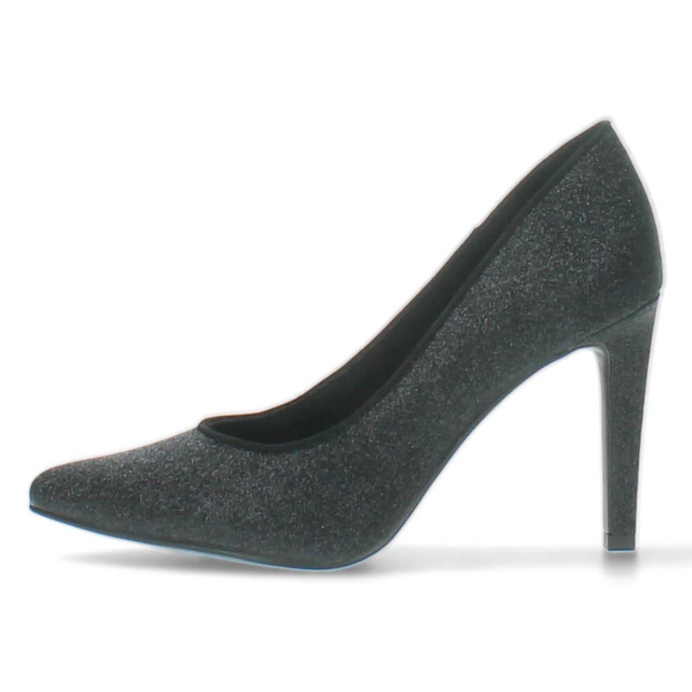Zwarte glitter pumps - Image 3