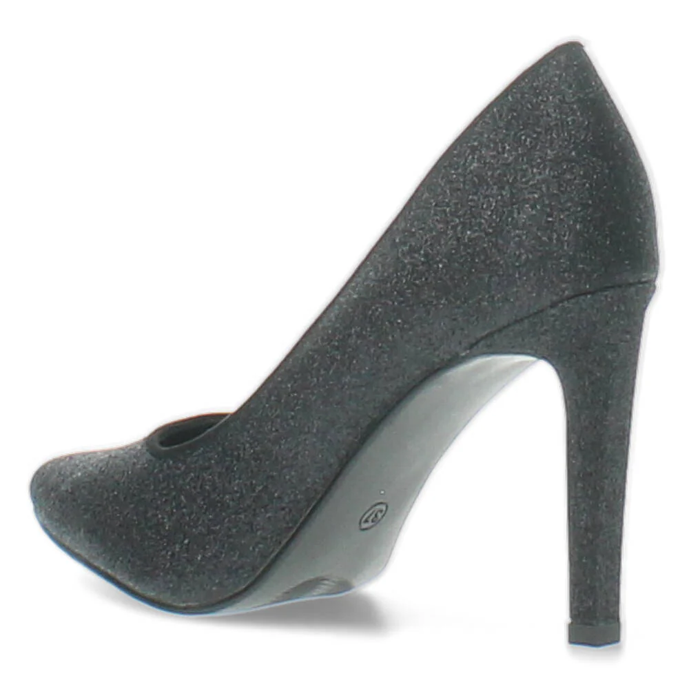 Zwarte glitter pumps - Image 4